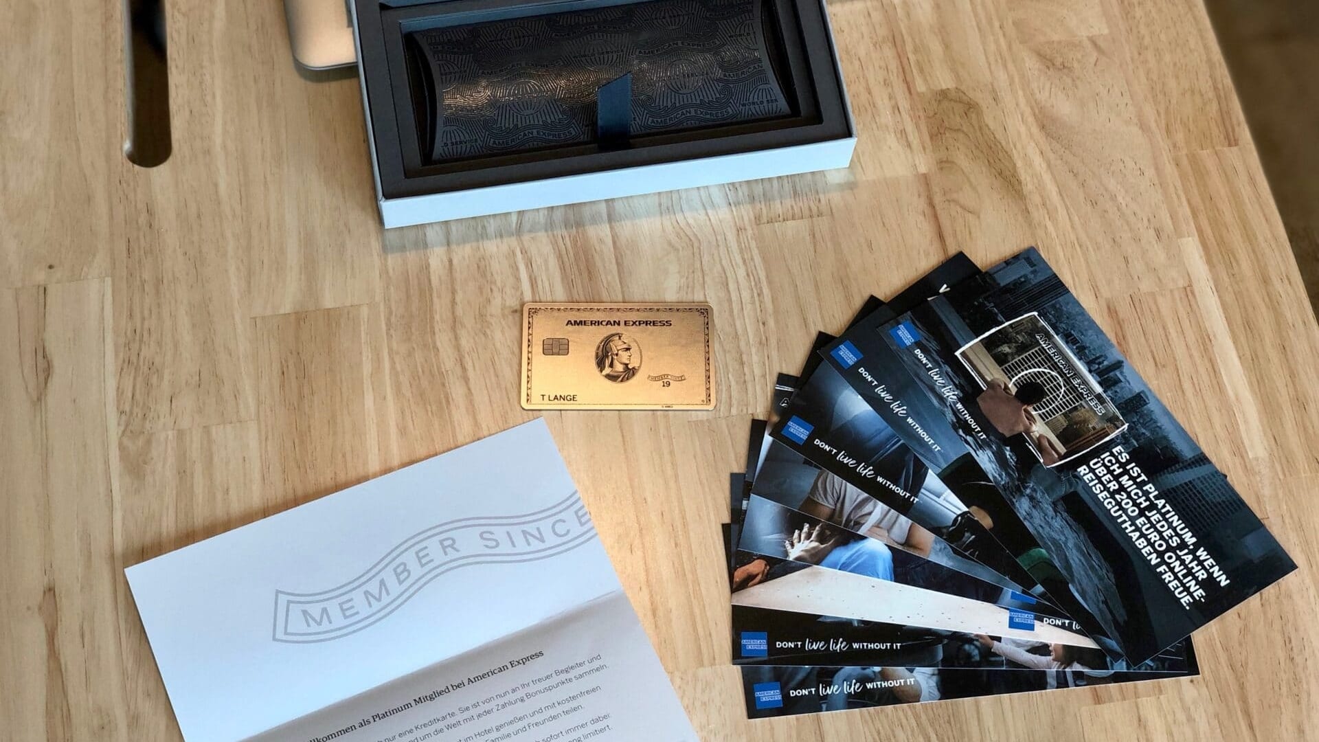 Amex Platinum Metal Welcome Letter