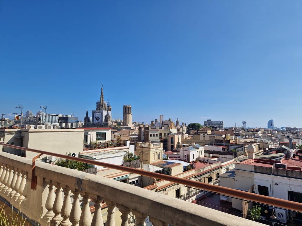 Ausblick Barcelona Rooftop Kimpton Vivadora