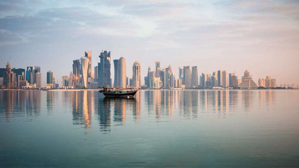 Doha Skyline Wasser