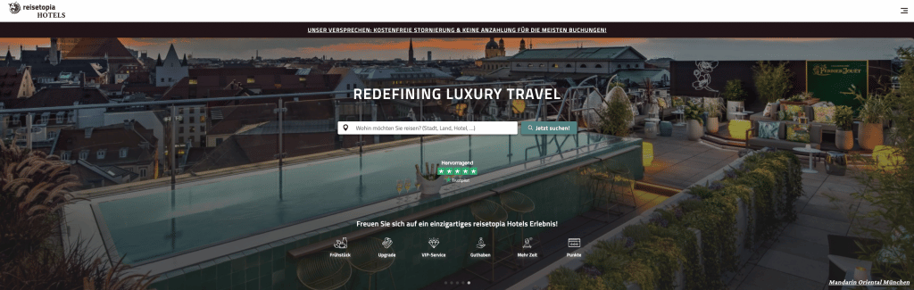 Reisetopia Hotels Startseite