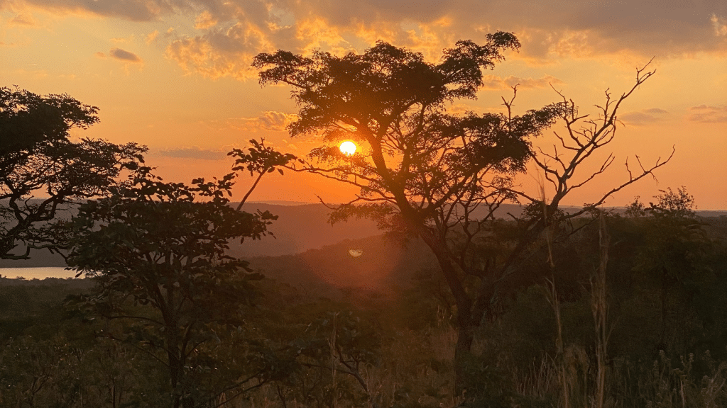 Shambala Game Reserve Umgebung Sonnenuntergang