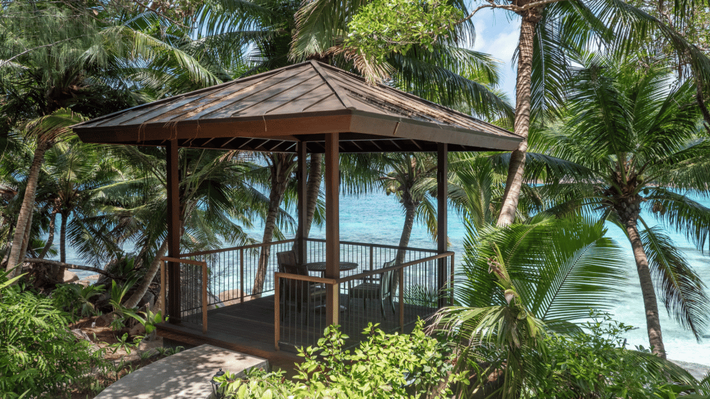 Four Seasons Resort Seychellen Beach Suite Drei Schlafzimmer Lounge Strand Pavillon