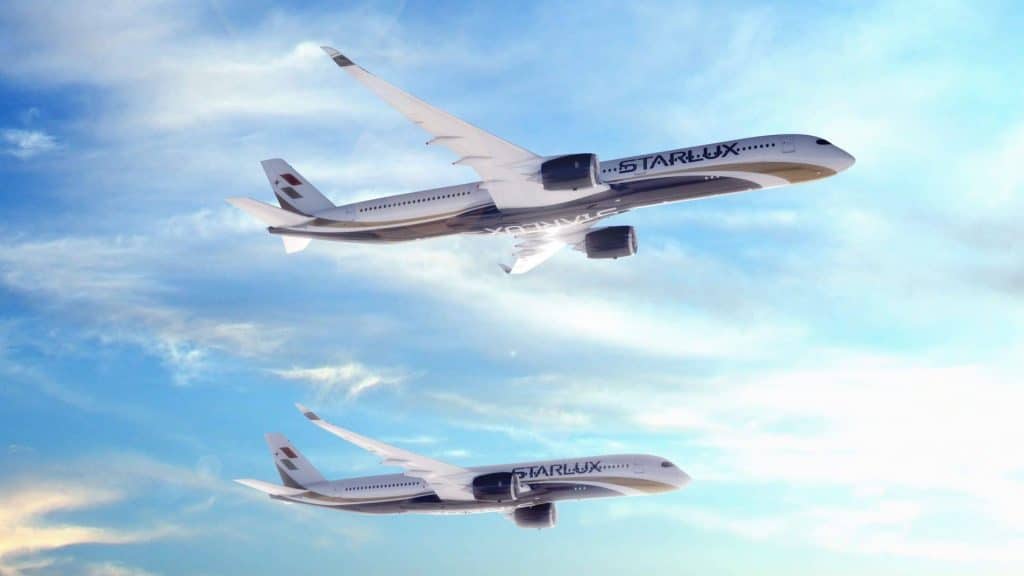 STARLUX Airlines’ A350 XWBs In The A350 1000 And A350 900 