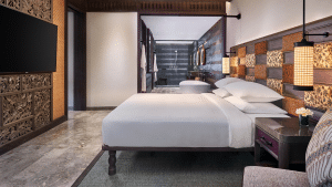 Andaz Bali Deluxe Suite Schlafzimmer