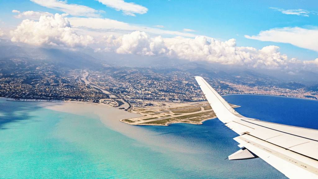 Aussicht Flughafen Nizza