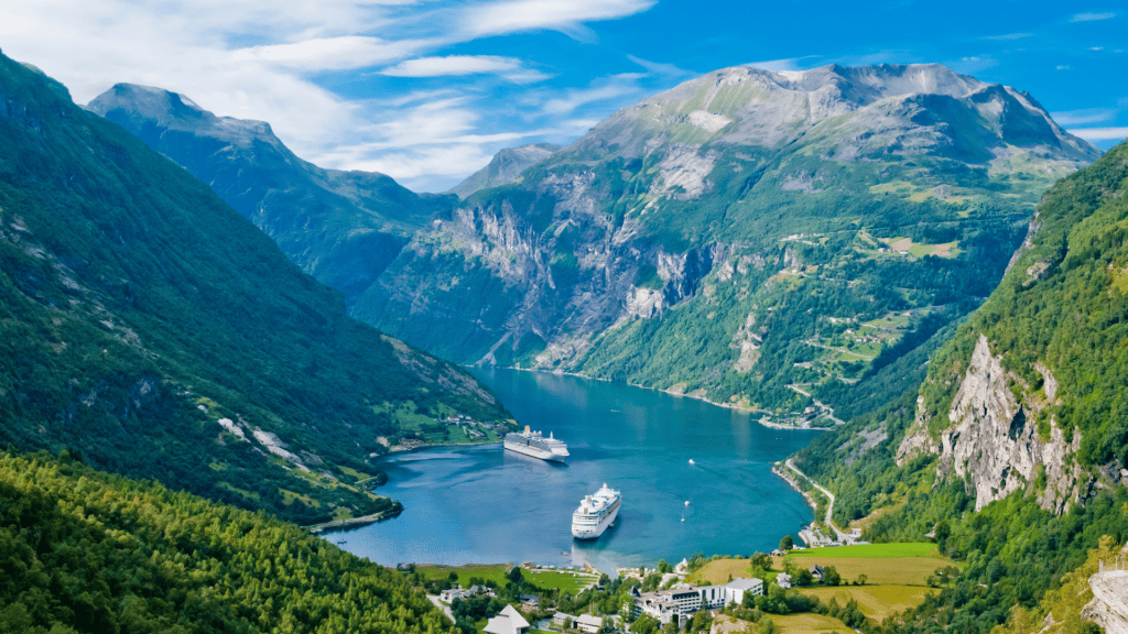 Geirangerfjord Norwegen Kreuzfahrthafen