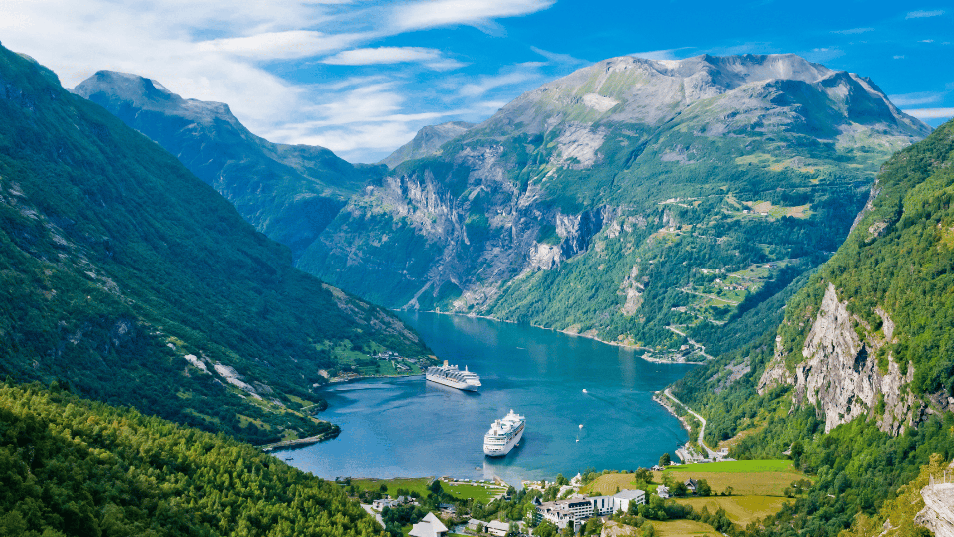 Geirangerfjord Norwegen Kreuzfahrthafen