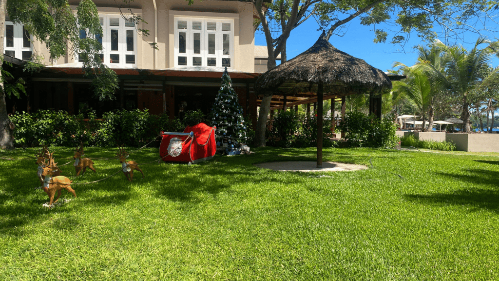 Kempinski Seychelles Anlage Weihnachtsdeko