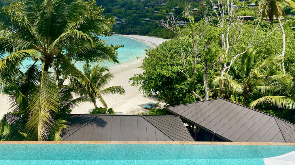 Four Seasons Seychelles Aussicht Strand