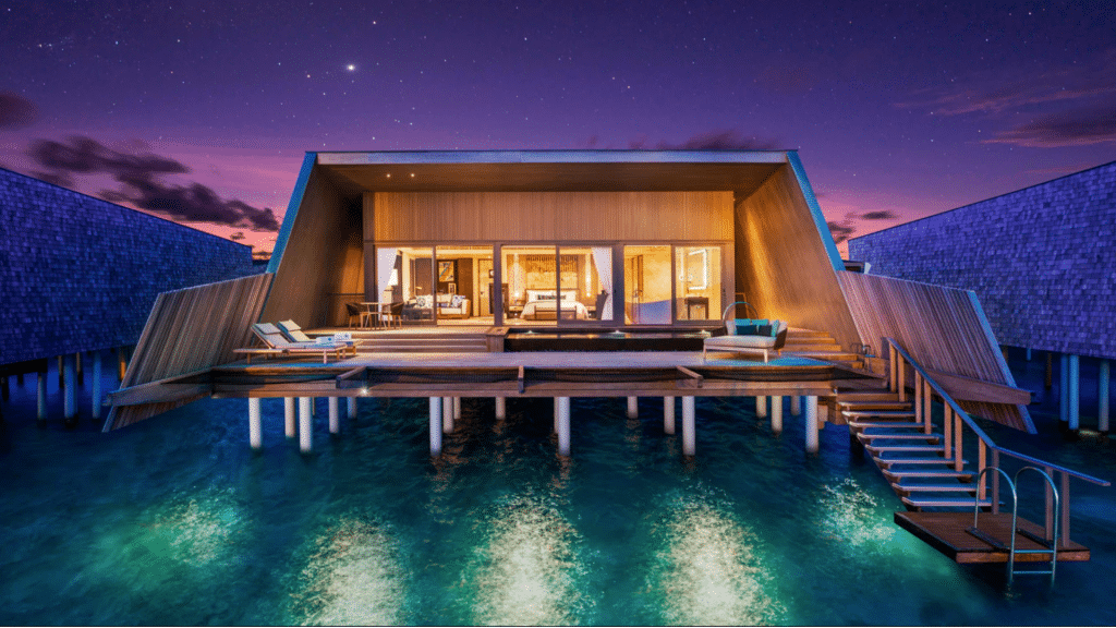 Marriott St. Regis Malediven Sunset Overwater Villa Ansicht