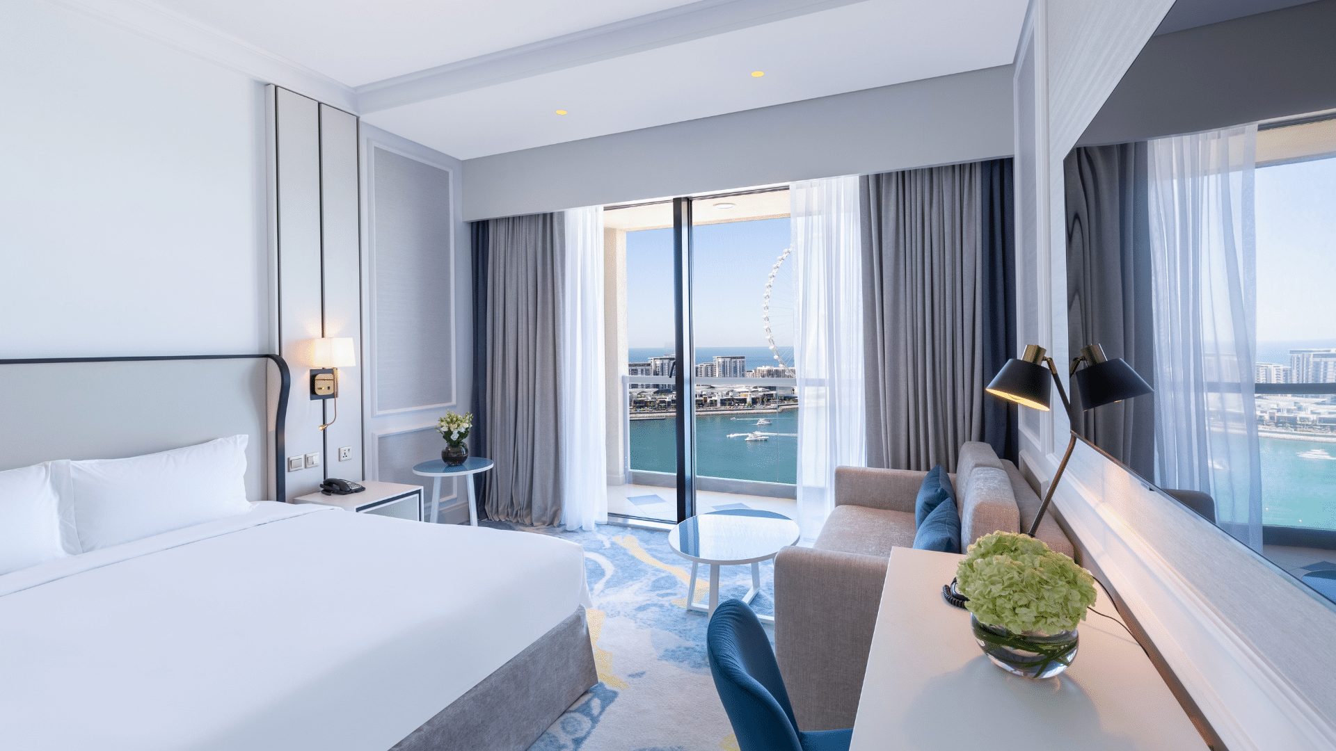 Sofitel Dubai Jumeirah Beach Luxury Front Sea View Schlafzimmer