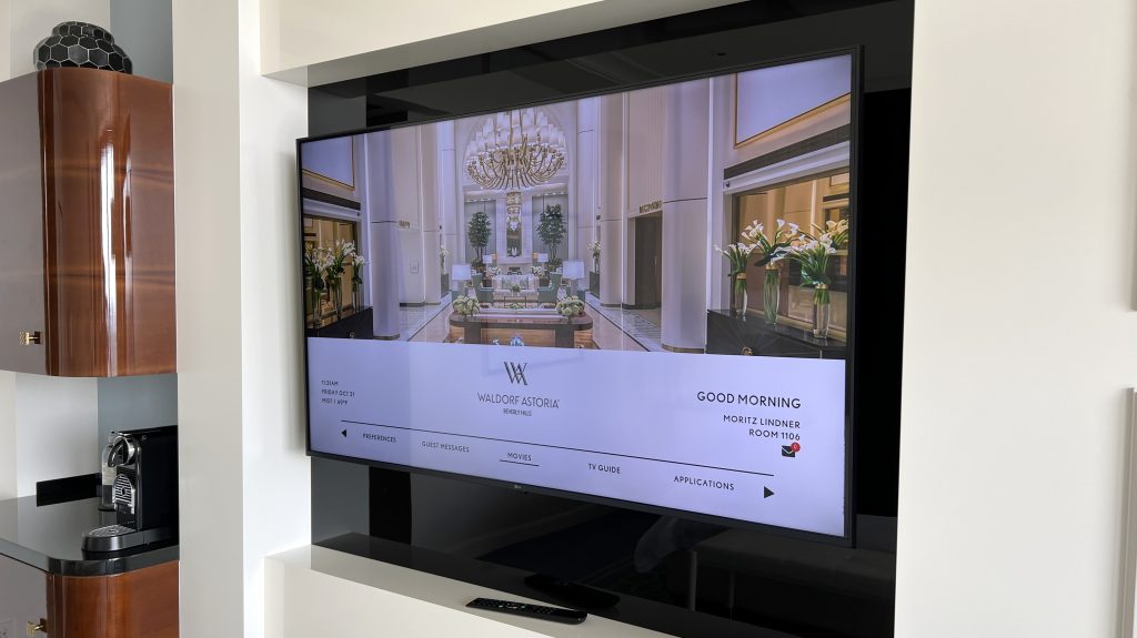 Waldorf Astoria Beverly Hills Zimmer Fernseher