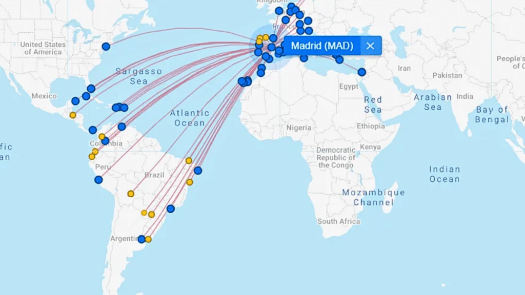 Air Europa Lateinamerika Korridor