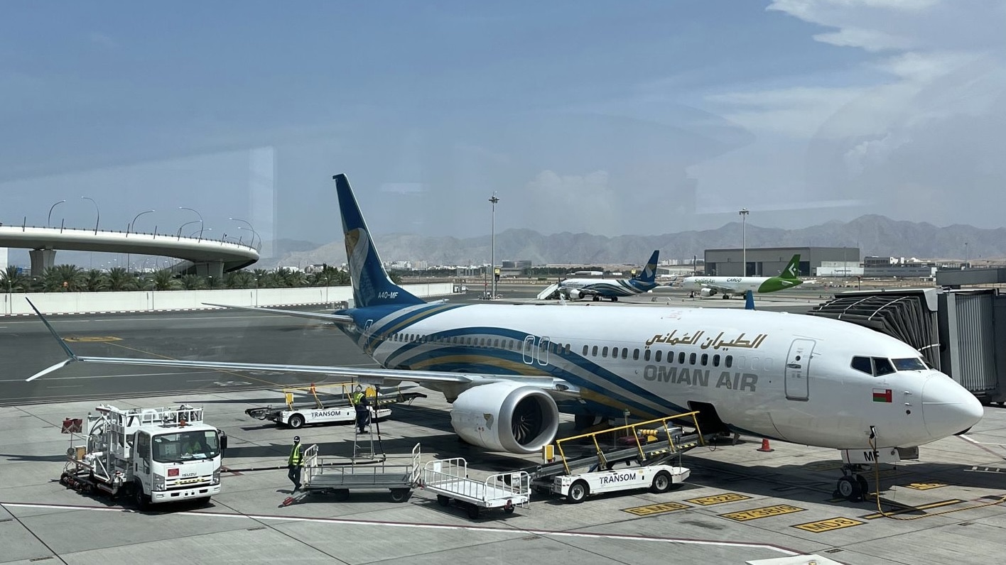 Oman Air Boeing 737 MAX 8 Maskat Flughafen Oman