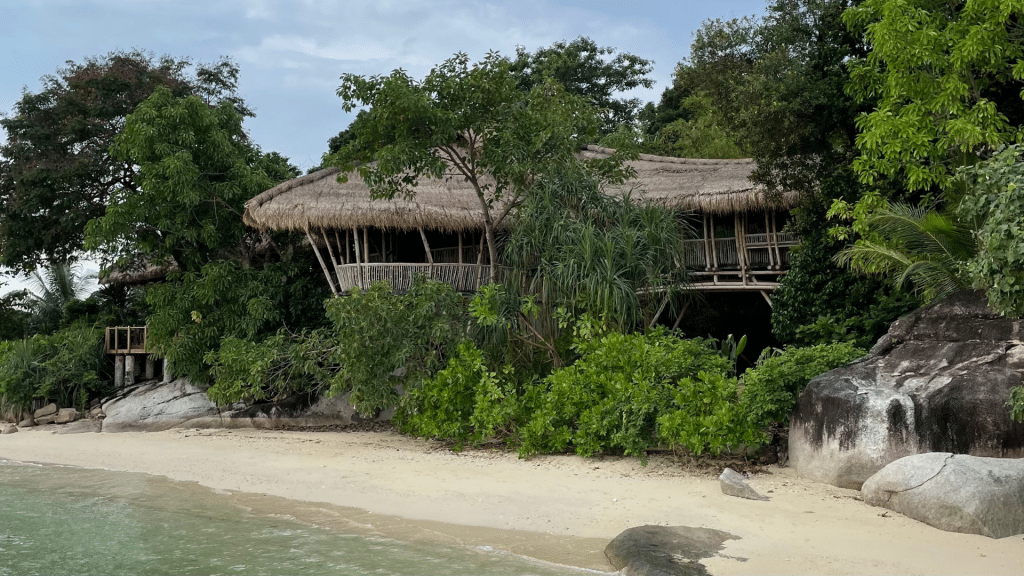 Restaurant auf Cempedak Private Island
