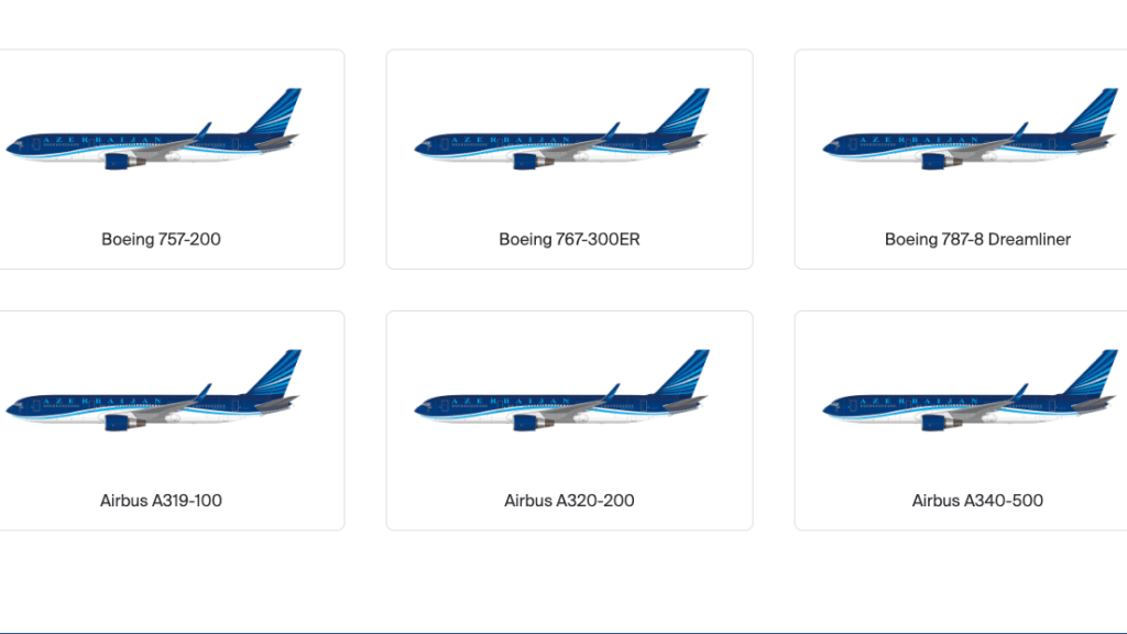 Flotte Azerbaijan Airlines