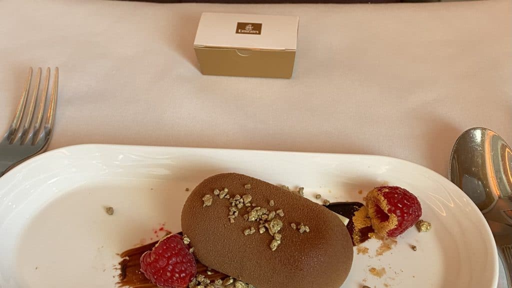 Emirates Business Class Dessert
