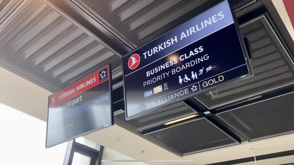 Boarding Turkish Airlines Berlin nach Istanbul