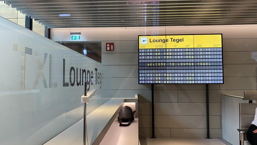 Lounge Tegel Flughafen Berlin Brandenburg BER Rezeption