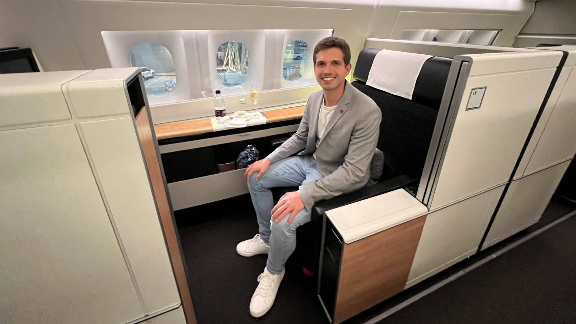 Swiss First Class Boeing 777 Moritz