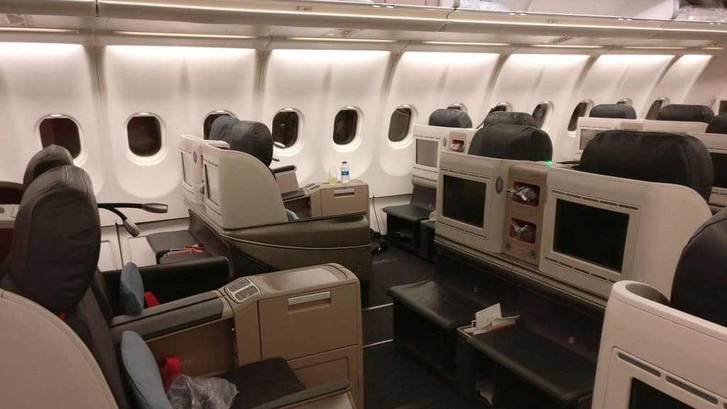 Turkish Airlines Business Class Airbus A330 Cabin 