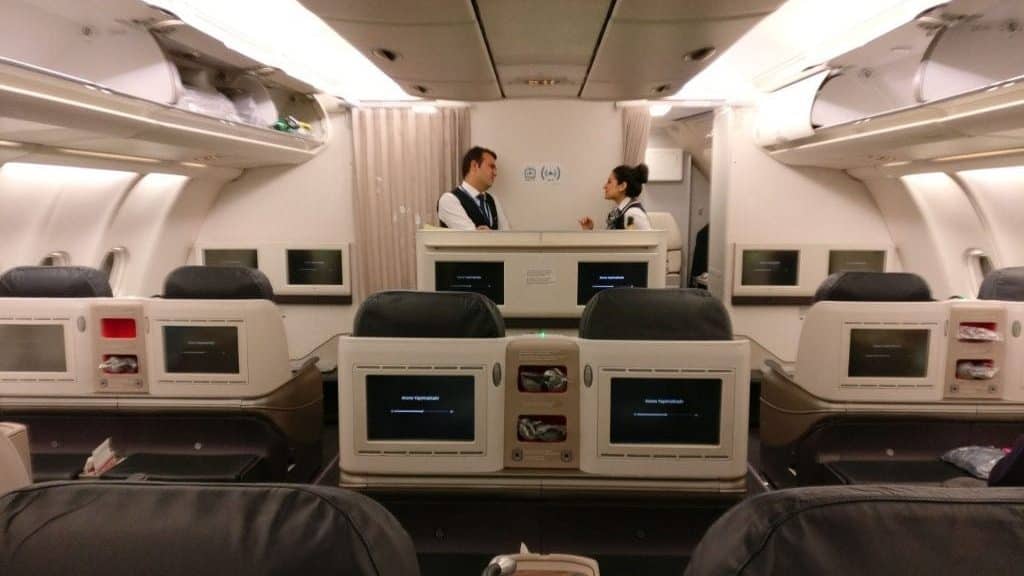 Turkish Airlines Business Class Airbus A330 Cabin 4 