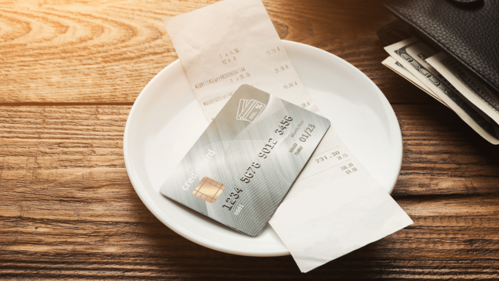 Kreditkarte Zahlungsbeleg