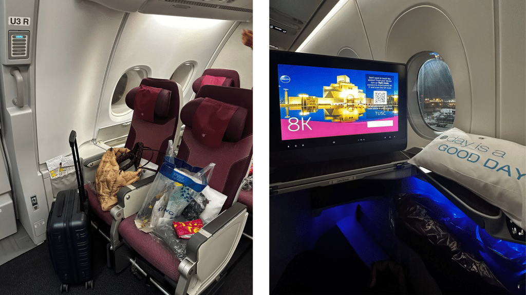 Ruecklug Qatar Airways Economy Business Class Bangkok Berlin