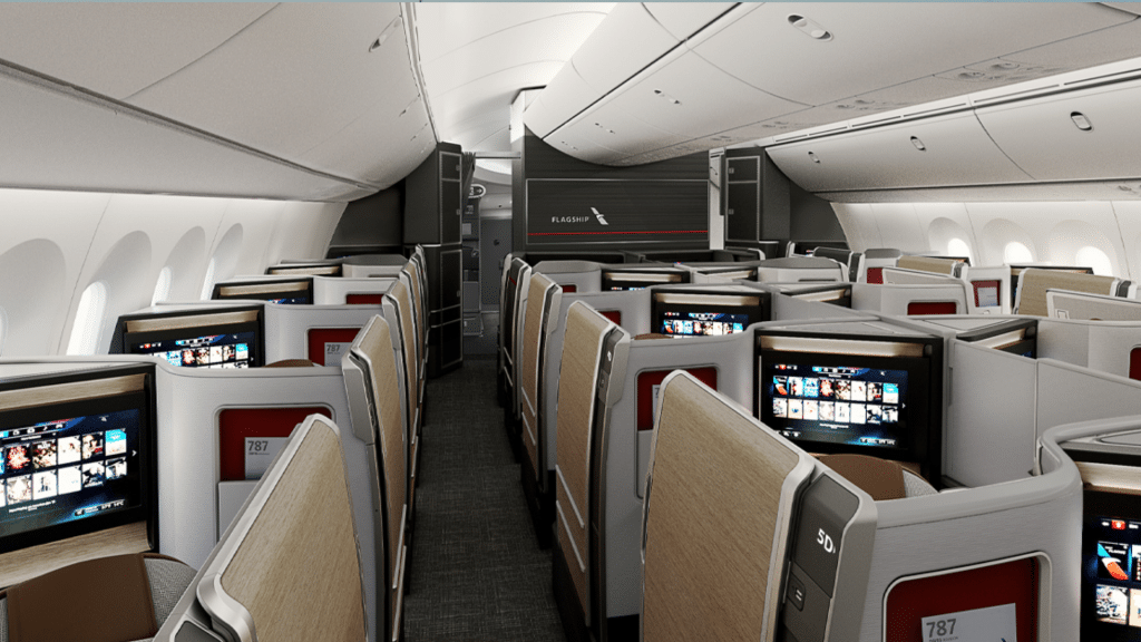 American Airlines Dreamliner Boeing 787 9 Neue Business Class