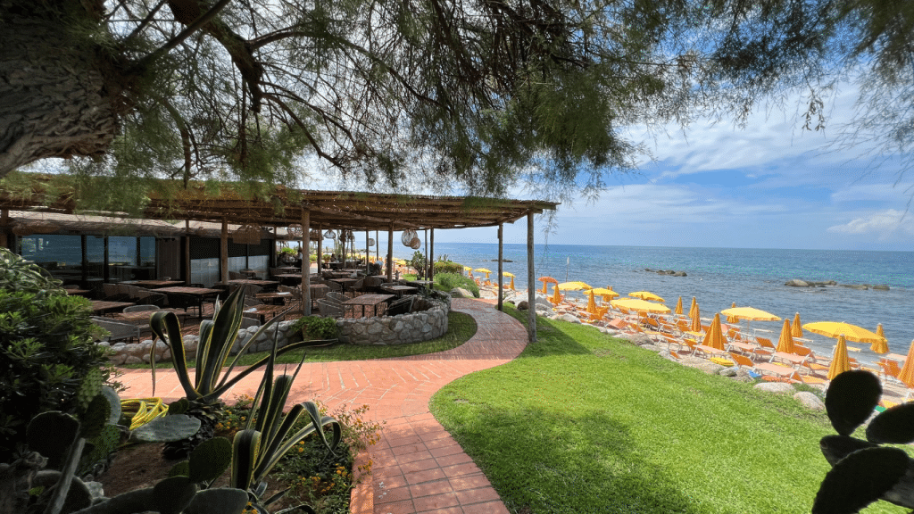 Baia Del Sole Blick Auf Restaurant Und Strand