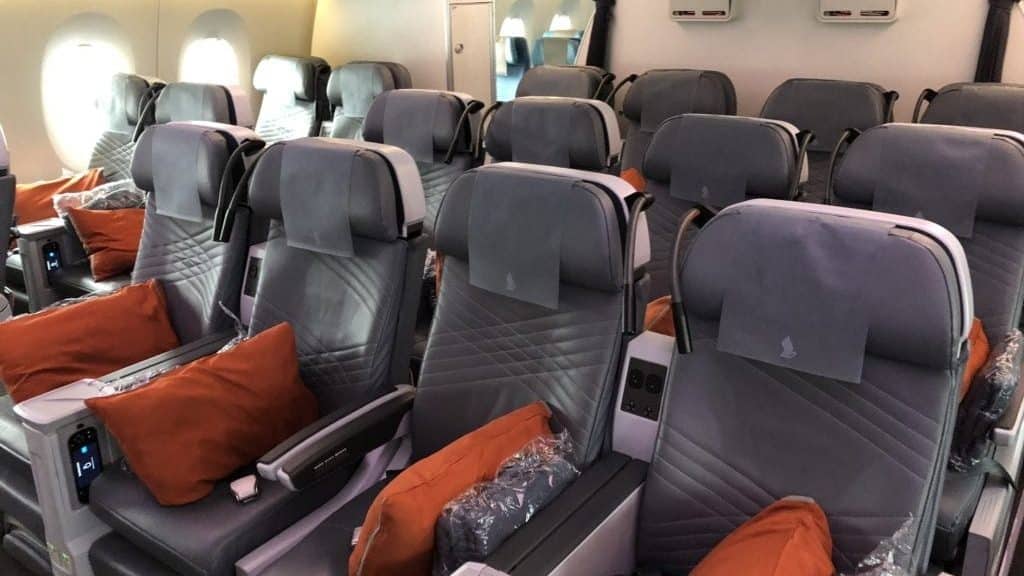 Singapore Airlines Premium Economy Class Kabine 
