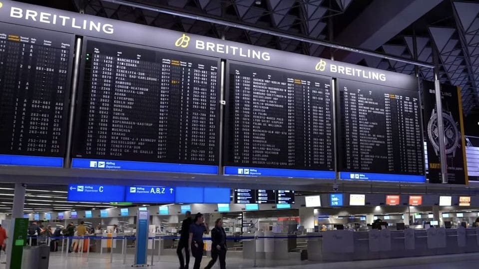 Flughafen Frankfurt Airport Anzeigetafel