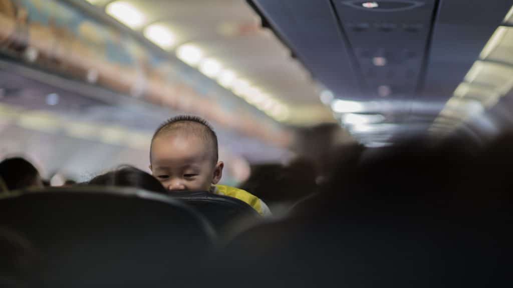 Kind Im Flugzeug