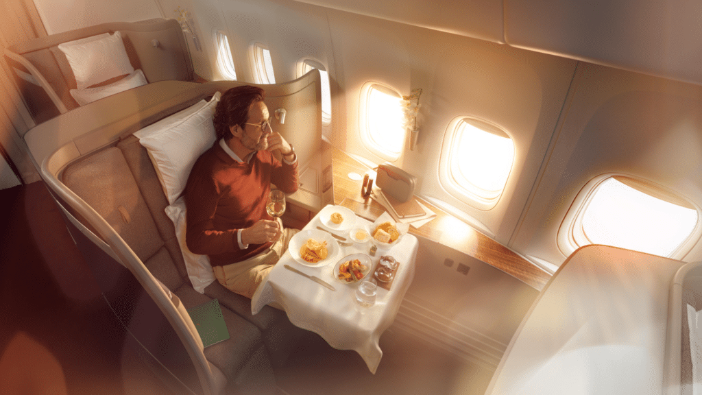 Cathay Pacific First Class High Imagery
