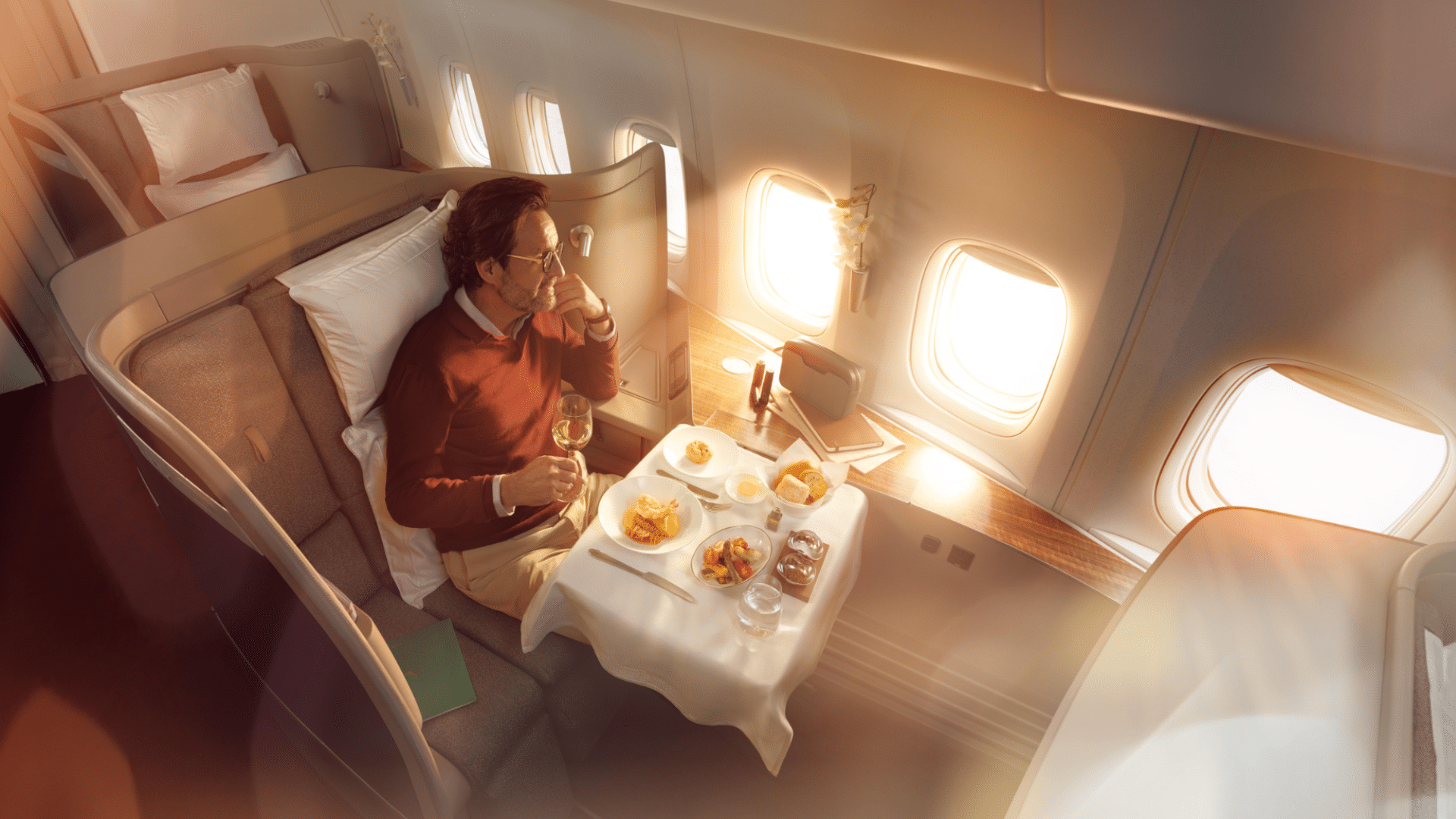 Cathay Pacific First Class High Imagery