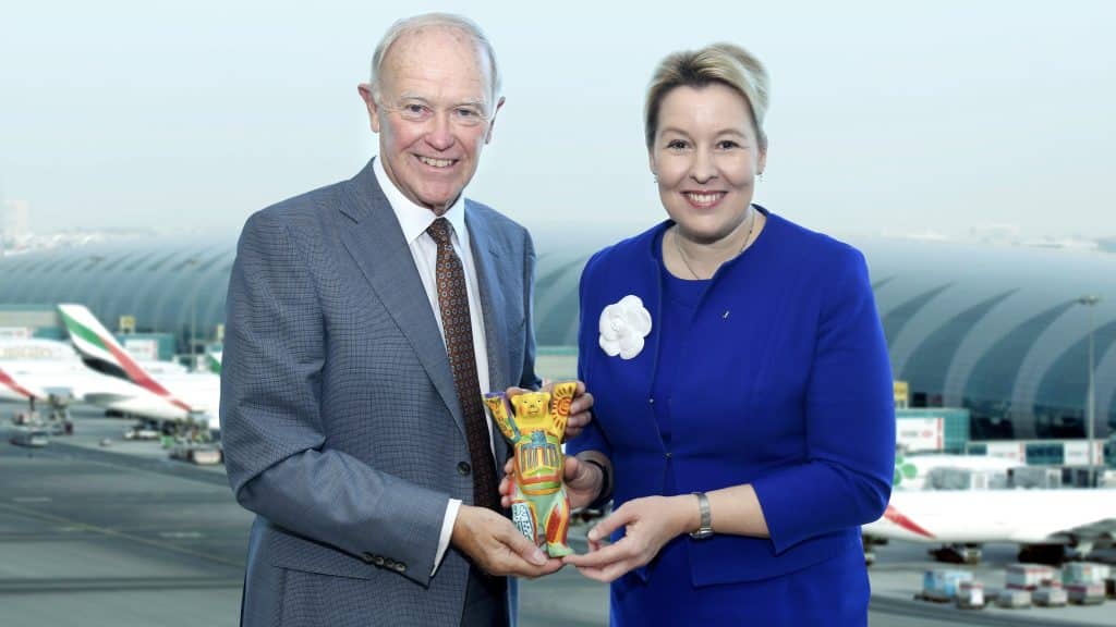 Emirates Präsident Mit Franziska Giffey