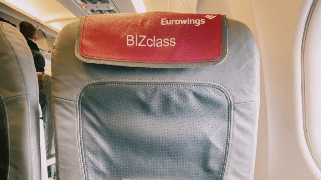 Eurowings BIZ Class Sitz 