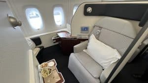 Qantas First Class Sitz 2