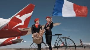 Qantas Paris Flag