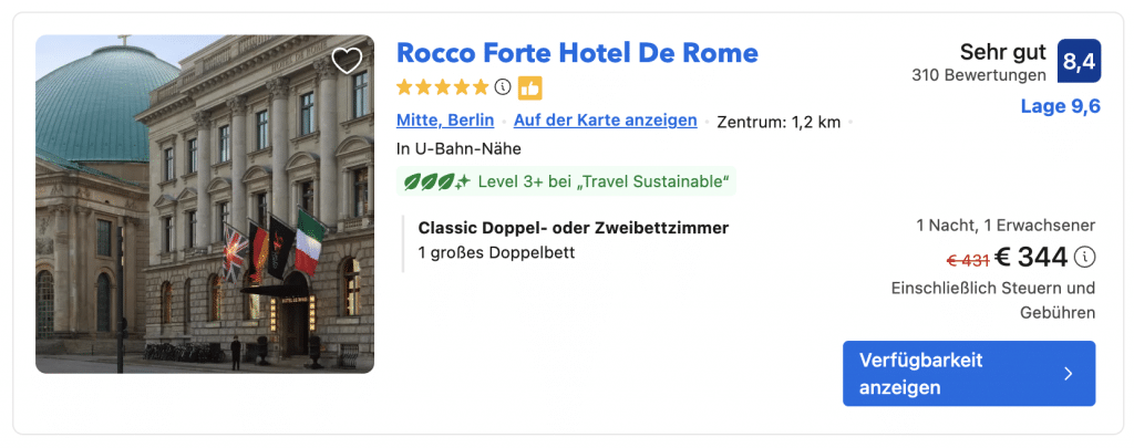 Booking.com Hotelpreise