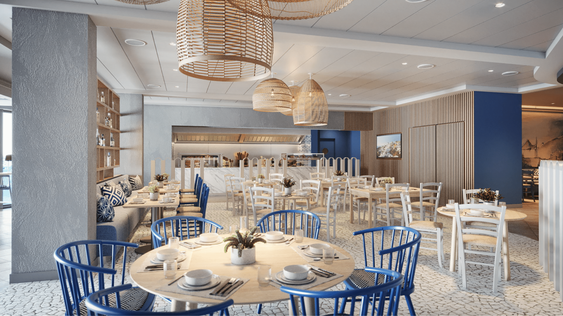 Griechisches Restaurant auf der Mein Schiff Relax