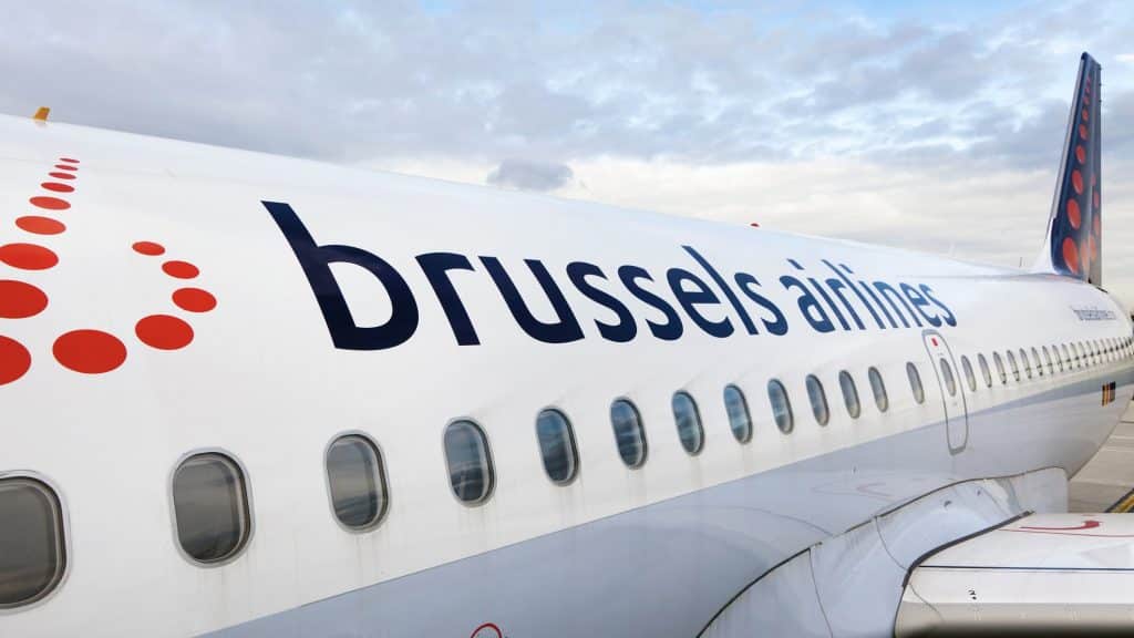 Airplane Of Brussels Airlines Company Is Ready To Takeoff