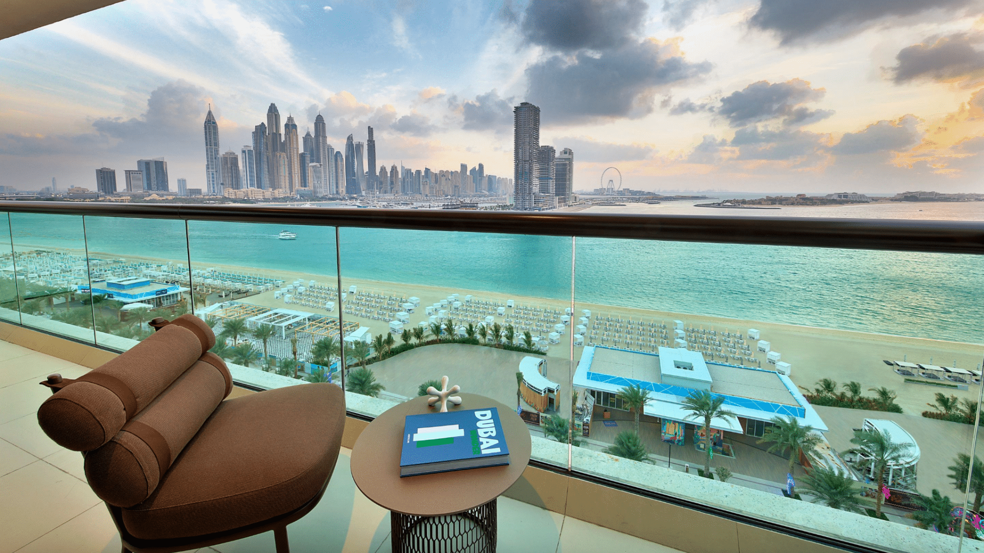 Marriott Resort Palm Jumeirah Dubai Praesidentensuite Balkon