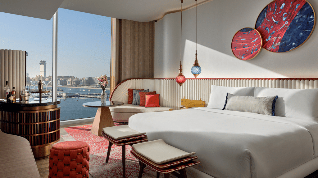W Dubai Mina Seyahi Schlafzimmer