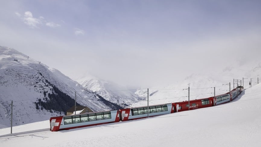 Glacier Express Schnee