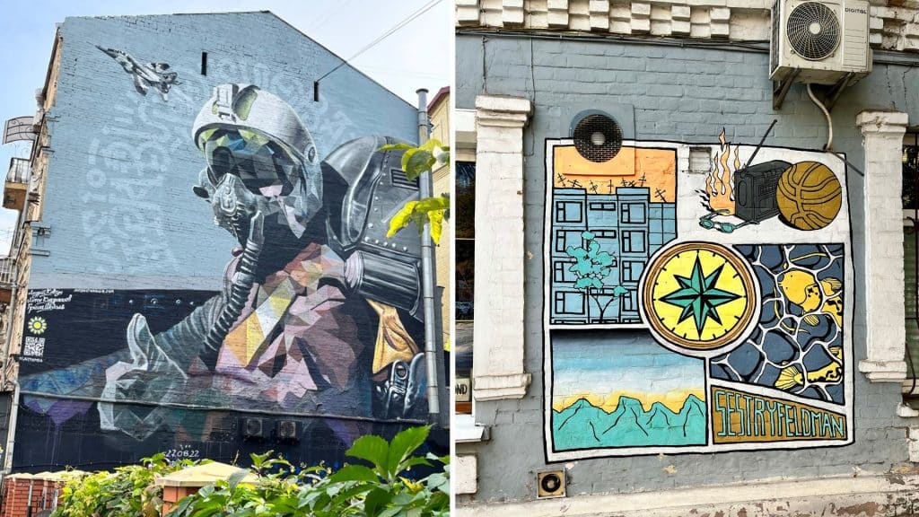 Ghost Of Kyiv Und Podil Murals 1