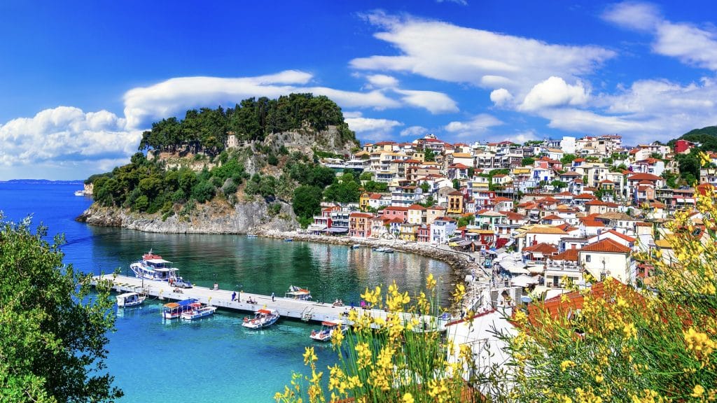 Beautiful Colorful Towns Of Greece Parga. Popular For Summer Vacations