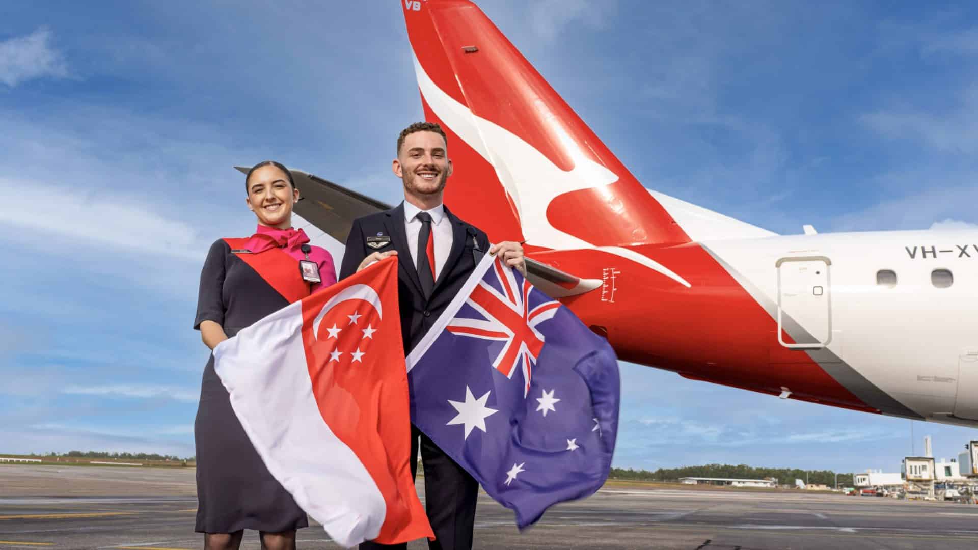 Qantas Wiederaufnahme Route Darwin Singapur