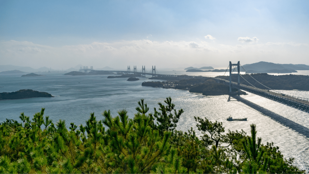 Seto Ohashi Brücke Setouchi Japan Binnenmeer