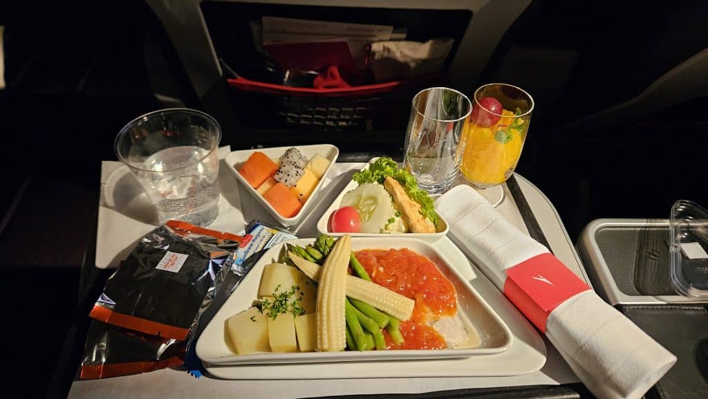 Austrian Airlines Premium Economy Catering 5